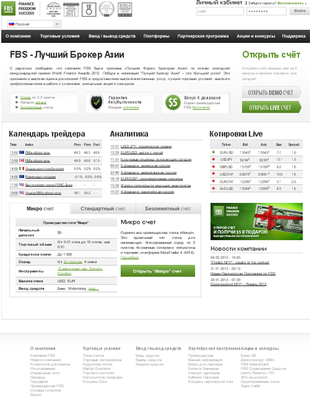 Компания FBS